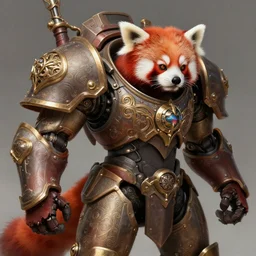 red panda as a combat mech, deep focus, d & d, fantasy, intricate, elegant, highly detailed, digital painting, artstation, concept art, matte, sharp focus, illustration, hearthstone, art by artgerm and greg rutkowski and alphonse mucha