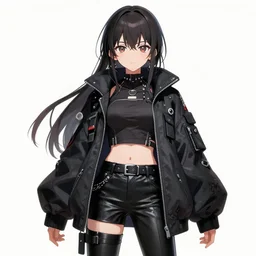 anime female wearing oversized punk techwear style jacket and leather pants, Gelbooru Anime Image, Sankakucomplex Anime Image, Shuushuu Anime Image, Safebooru Anime Image, Best Anime 4k Konachan Wallpaper, Danbooru, Zerochan, Deviantart, Pixiv, Konachan, Safebooru, Pinterest, Pin on Anime, Yand.re, Behance