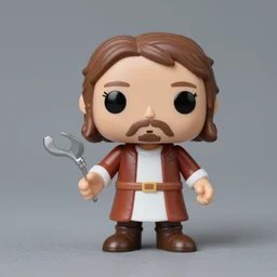 android jesus stop motion vinyl action figure, plastic, toy, butcher billy style