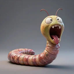 a screaming worm, made by stanley artgerm lau, wlop, rossdraws, artstation, cgsociety, concept art, octane render, trending on artstation, artstationhd, artstationhq, unreal engine, 4 k, 8 k