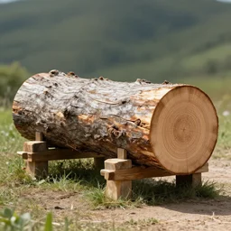 primitive log seige ram