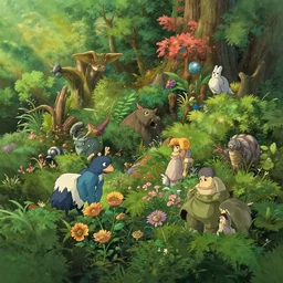several natural biomes blend together here in a chaotic way, studio ghibli, pixar and disney animation, sharp, rendered in unreal engine 5, anime key art by greg rutkowski, bloom, dramatic lighting