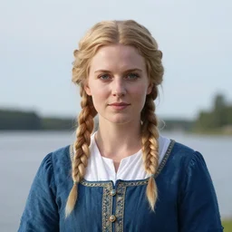 photo of a beautiful! Scandinavian queen, highly detailed, 4k, HDR, smooth, sharp focus, hyper realistic, high resolution, photo-realistic