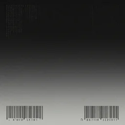 1 : 1 album artwork, sci - fi, 1 9 6 0's minimalistic, dark colours, gradients, analogue texture, desaturated colours, empty technology, cold and dark, computer code, barcode, technical