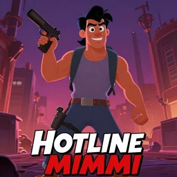 Hotline Miami movie poster, Animated Disney movie from 1990, detailed