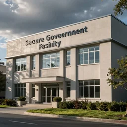secure government facility. exterior.