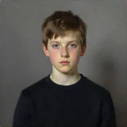 portrait of a beautiful boy by Vanessa Beecroft and Andrew Wyeth