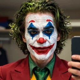 selfie of james charles wearing full joker makeup, fine detailed face, stunning 3 d render inspired art by greg rutkowski and xiang duan and thomas eakes, realistic, highly detailed attributes and atmosphere, dim volumetric cinematic lighting, 8 k octane detailed render, post - processing, masterpiece, vignette, soft focus, vibrant colors