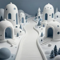 a beguiling masterpiece fantasy matte painting of an impossible path winding through arctic dream worlds with surreal architecture designed by heironymous bosch, structures inspired by heironymous bosch's garden of earthly delights, surreal ice interiors by cyril rolando and asher durand and natalie shau, insanely detailed, whimsical, intricate, sharp focus, amazing composition