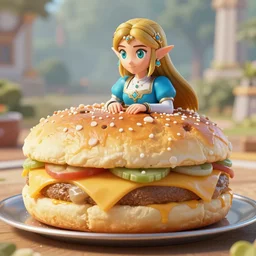Princess Zelda has a big fupa, Unreal Engine 5 render