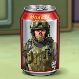 photo of master chief in a soda can in a 2 0 0 2 tv