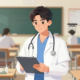 med student, digital art