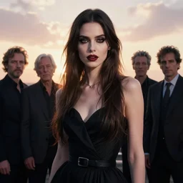 photographic portrait of a stunningly beautiful elegant gothic female in soft dreamy light at sunset, god rays, contemporary fashion shoot, by edward robert hughes, annie leibovitz and steve mccurry, david lazar, jimmy nelsson, breathtaking, 8 k resolution, extremely detailed, beautiful, establishing shot, artistic, hyperrealistic, beautiful face, octane render