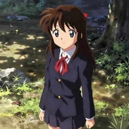 Kagome higurashi in seifuku uniform. By Konstantin Razumov, highly detailded