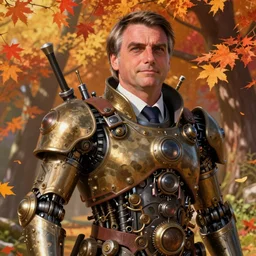 an epic fantasy comic book style portrait painting of president bolsonaro, studio ghibli, unreal 5, daz, hyperrealistic, octane render, cosplay, dynamic lighting, intricate detail, harvest fall vibrancy, cinematic, mechanical, steampunk