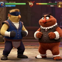 Bert vs Ernie Mortal Kombat gameplay screenshot