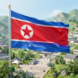 north korea displayed as a utopian society