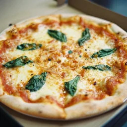 a found footage of a close-up 35mm photograph of a pizza, shot on sony alpha dslr-a300