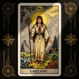 beautiful shamanic tarot card border