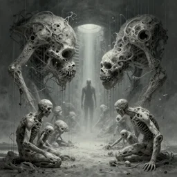 brutalist concept art of a hallucination vision