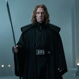 colm imbert as emperor palpatine, glowing eyes