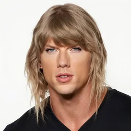 Dwayne the rock Johnson, Taylor swift hair, Taylor swift face-n9