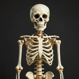 Portrait of Sans from Undertale as a real skeleton. Studio lighting, 4K, sigma 85mm