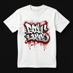 bloody graffiti tshirt design