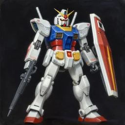 space battle gundam by john berkey, realistic matte painting, oil painting