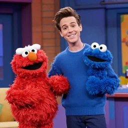 a still of tyler durden as a guest on sesame street ( 1 9 9 9 )