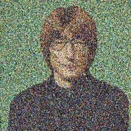 portrait of a woman!!! john lennon as a woman!!!! by norman rockwell! green background
