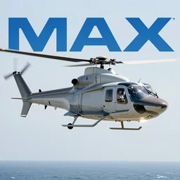 a shark helicopter landing, photograph, imax