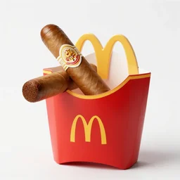 cuban cigar as a mcdonald's happy meal toy