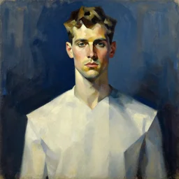homelander, painting by jc leyendecker!! phil hale!, angular, brush strokes, painterly, vintage, crisp