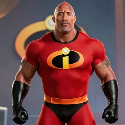 Dwayne Johnson as Syndrome from the Incredibles, Incredibles Villain