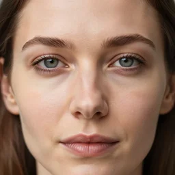 a high detailed face close up of a mid-30s Slovenian female