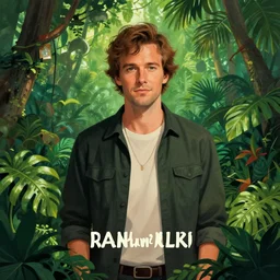 rave in the jungle, dan mumford art style, highly detailed, complimentary color, smooth, illustration, album cover