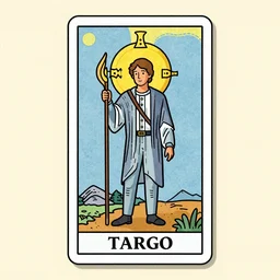 Yoshua Bengio  on the Tarot card. Illustration