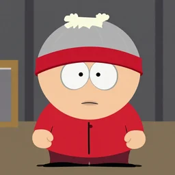 Walter White in the style of South Park