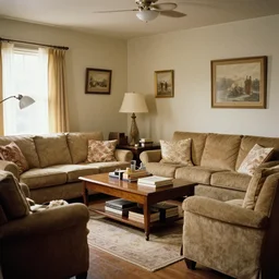 a typical american living room from the early 1 9 6 0 s