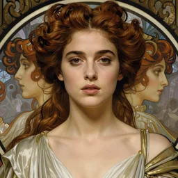 lena paul as queen, incredibly detailed face, light half opened dress, true anatomy, symmetry, true anatomy, art by artgerm and greg rutkowski and alphonse mucha