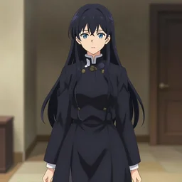 Anime woman who is fully clothed