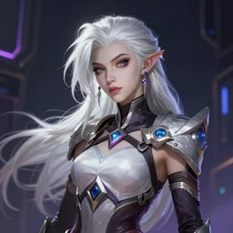 a beautiful white haired jinx, league of legends arcane, intricate, elegant, highly detailed, digital painting, artstation, concept art, smooth, sharp focus, cyberpunk darksynth, 8 k, by ruan jia and ilya kuvshinov and krenz cushart