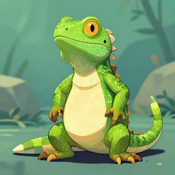 anthropomorphic lizard