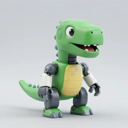 A propaganda, plastic simple funny mechanical mechabot dinosaur pictoplasma characterdesign toy sculpture, by david lachapelle, by jeff koons, in a black empty studio hollow, c4d, jonathan ivy