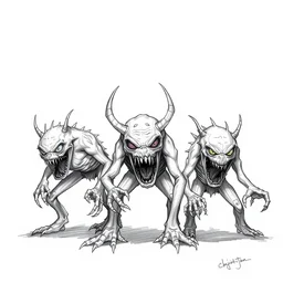 scary monsters sketch