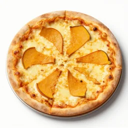 pumpkin and butter pizza.