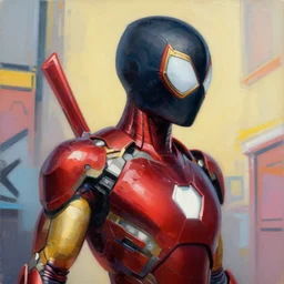 greg manchess portrait painting of an armored dark female iron spiderman as overwatch character, medium shot, asymmetrical, profile picture, organic painting, sunny day, matte painting, bold shapes, hard edges, street art, trending on artstation, by huang guangjian, gil elvgren, ruan jia, greg rutkowski, gaston bussiere