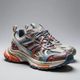 futuristic balenciaga and vetements sneakers made out of live parts, cable, nerves, organs, by cronenberg, ultra rendered extreme realism and detail, 8 k, highly detailed, realistic, completely framed, pbr, surreal, hyper realistic, colorful, direct lighting, 3 5 mm photo, photorealistic, sharp focus,