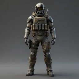 front view full body concept art time travelling soldier operative tactical combat cyber future nano tech catalog digital painting highly detailed render 4 k 8 k hd trending on artstation